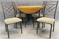 Petite Drop Leaf Table & 4 Chairs