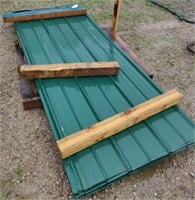 8 Sheets 8ft Green Roofing Tin Used