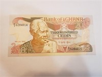 Ghana 200 ACQUTSTTIONOF 19 July 1990 UNC P. 27