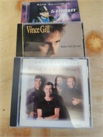 Country Music CDs Vince Gill, Hank Wiliams etc