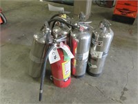 (6) Stainless Fire Extinguishers