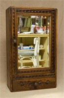 Beveled Mirrored Door Medicine Cabinet.