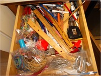 Pens, rubber bands, staplers, pliers, etc.