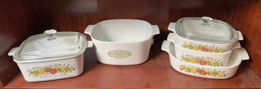 CORNINGWARE VARIOUS PATTERNS