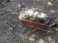 Rustic Wheel Barrow No Wheels Great Planter