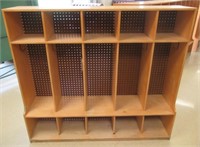 Wood 5 Slot Classroom Style shelf Measures 48"x