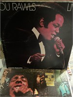 Vintage jazz records Lou Rawls and Sly
