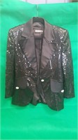 Ladies' classic awards show sequin jacket by