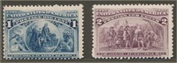 USA #230 & #231 MINT AVE-FINE NH