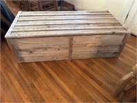 Large wooden box