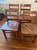 Wooden chairs