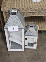 2- decorative lanterns