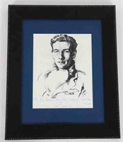 PETER WOOLDRIDGE TOWNSEND RAF SIGNED & FRAMED PRIN