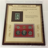 1981 Proof Set San Francisco Mint & Historic Stamp