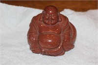 Chinese Goldstone Gemstone Laughing Buddha