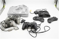 Sony Playstation with 3 Controllers & Sega Genesis
