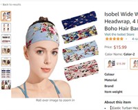 Isobel Wide Women's Yoga Running Headbands