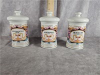 FRENCH PORCELAIN APOTHECARY PHARMACY JARS