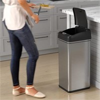 ITouchless 13Gal Stainless Automatic Garbage Can