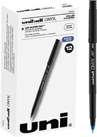 uni-ball ONYX Rollerball Blue Ink Pens, 9 Pack