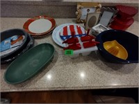 Kitchen utensils and baking items