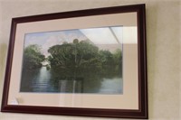 Artist signed print of Florida waterway 164/580 of