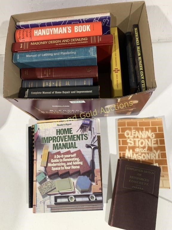 Box of Home Repair & Construction Books