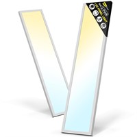 1x4 Led Flat Panel Light Surface Mount 2-Pack,