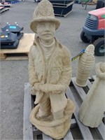 Concrete Fireman Statue