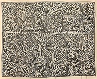 KEITH HARING Painting Acrylic Untitled
