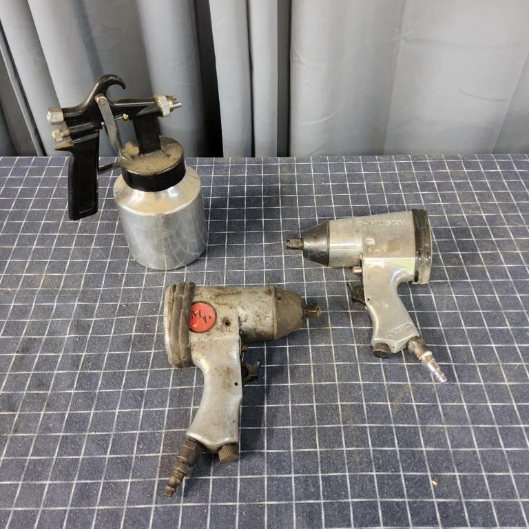 T2 3Pc Husky New Impact gun 1/2 Paint sprayer
