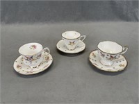 3 Eastern Star(Rebecca's) Cups & Saucers