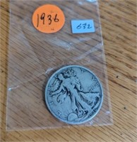 1936 Walking Liberty Half