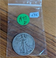 1947 D Walking Liberty Half