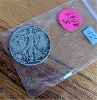 1940 S Walking Liberty Half