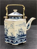 Andrea by Sadek Japanese Porcelain Ship Tea Kettle