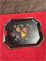 Toleware tray fruit