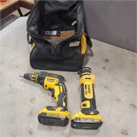 Dewalt 20v Screwgun, Cutout Tool w 20v Batteries