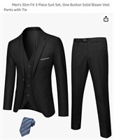 Men's Slim Fit 3 Piece Suit Set