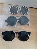 3 pairs ladies sunglasses