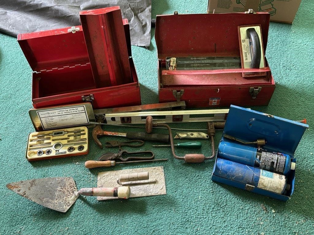 Collection of Tools and Toolboxes