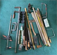 Collection of Woodworking Tools + Axes