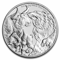 2023 Republic Of Tchad 1 Oz Silver Bull & Bear