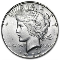 1923-s Peace Dollar Bu