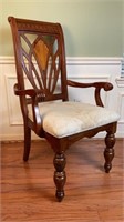 Wood Dining Chair with Arms