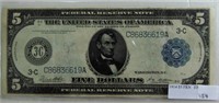 1914 Federal Reserve $5 Note