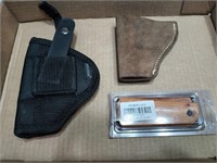 Bulldog pistol holster, 38 special leather