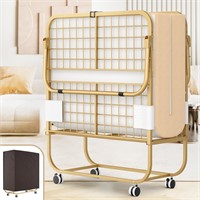 31 Inches Folding Bed, Gold