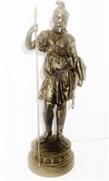 Cast Iron Roman Soldier With Sphere
