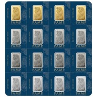 25 x 1 gram Gold PAMP Fortuna Multigram